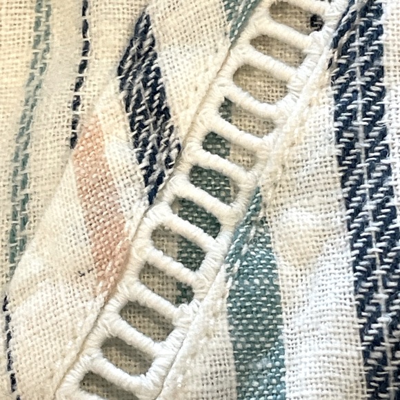 NWT Briggs Striped Elastic Waist Linen Shorts Size L - Picture 12 of 12